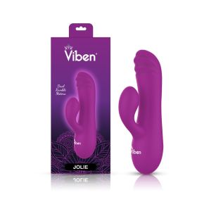 Jolie Mini Pleasure Ridges Rabbit Vibe - Berry