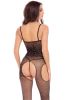 Sparkle Crotchless Bodystocking - Onesize - Black