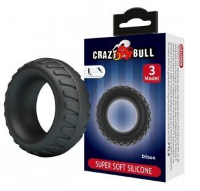 Dilson - Cockring Super Soft Silicone - Black