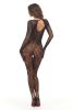 Split Up Lace Bodystocking - Black - Os