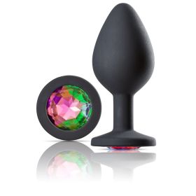 Cloud 9 Novelties Gems Jeweled Silicone Anal Plug (Option: Medium)