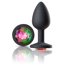 Cloud 9 Novelties Gems Jeweled Silicone Anal Plug (Option: Small)