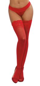 Thigh High (Option: One Size  Red)