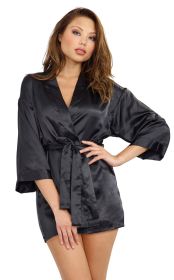 Robe, Chemise, Padded Hanger (Option: Small  Black)