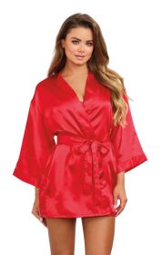 Robe, Chemise, Padded Hanger (Option: Large  Red)