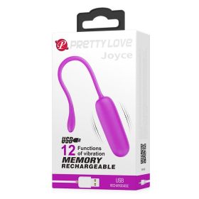 Pretty Love Joyce Vibrating Egg (Option: Fuchsia)