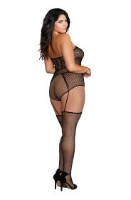 Teddy Bodystocking (Option: Queen  Black)