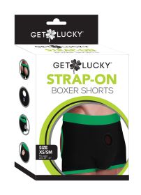 Strap-on boxer shorts (Option: on Black/green Boxers  Xs/s)