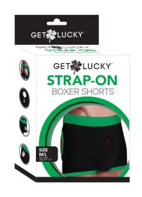 Strap-on boxer shorts (Option: on Black/green Boxers  M/l)