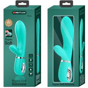 Thomas Super Soft Silicone Rabbit Vibrator (Option: Turquoise)