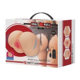 Kylie Realistic Vagina and Ass Vibrator (Option: Light)