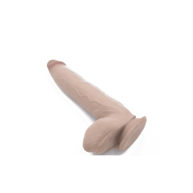 Real Skin 12 Dual Layer Dildo (Option: Beige)