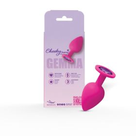 Gemma Purple Gem Pink Silicone Plug (Option: Large)
