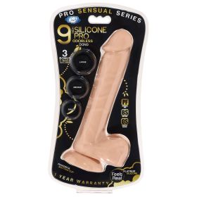9 Inch Silicone Pro Odorless Dong (Option: Flesh)