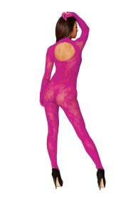 Bodystocking With Finger Gloves (Option: One Size  Azalea)