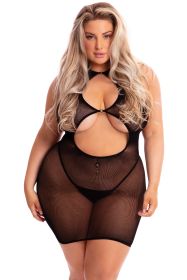 Follow Me Mini Dress (Option: Queen Size  Black)