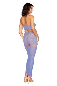 Bodystocking Gown (Option: One Size  Lavender Haze)