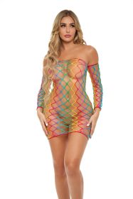 Taste the Rainbow Dress and Sleeves (Option: Rainbow)