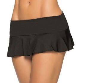 Ruffle Skirt (Option: Small/medium  Black)