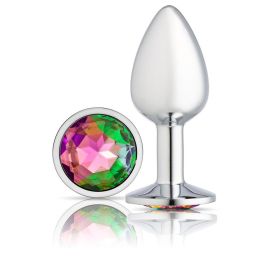 Cloud 9 Novelties Gems Silver Chromed Anal Plug (Option: Small)