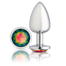 Cloud 9 Novelties Gems Silver Chromed Anal Plug (Option: Large)
